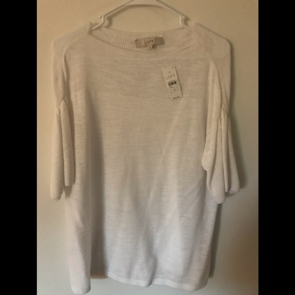 White Loft 3/4 sleeve top